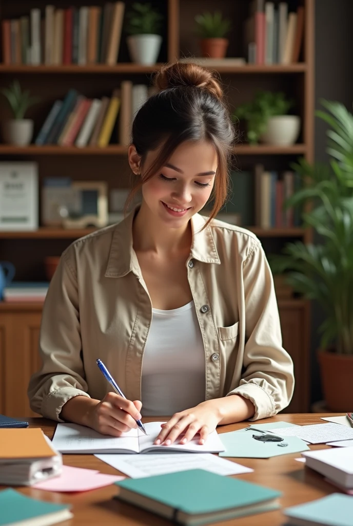 Generate a girl planning the event