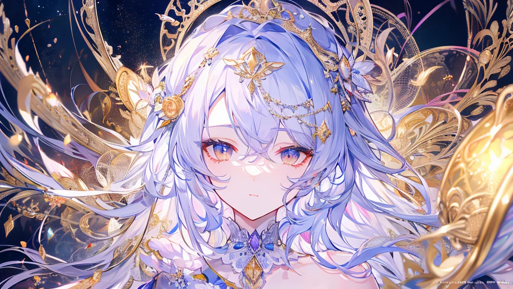 High resolution RAW color art, animation,Sculpture, Silver Marble Skin, (((Highly detailed elegant))), Magical atmosphere, Detailed skin, texture,(Exquisitely crafted, The finer details, Ultra-detailed art), Depth of written boundary, Bokeh, Silky to the touch, Hyper Detail, Beautiful Eyes, Elegant face, magic circle, sunrise, Upper Body, (Big Hips, Recall), View from above