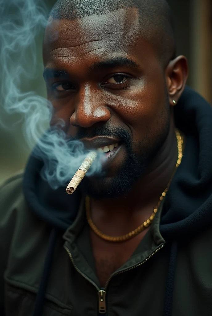 kanye west smoking weed