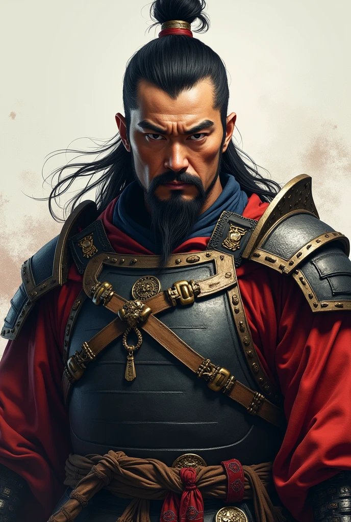 Chinese men worrier half pic