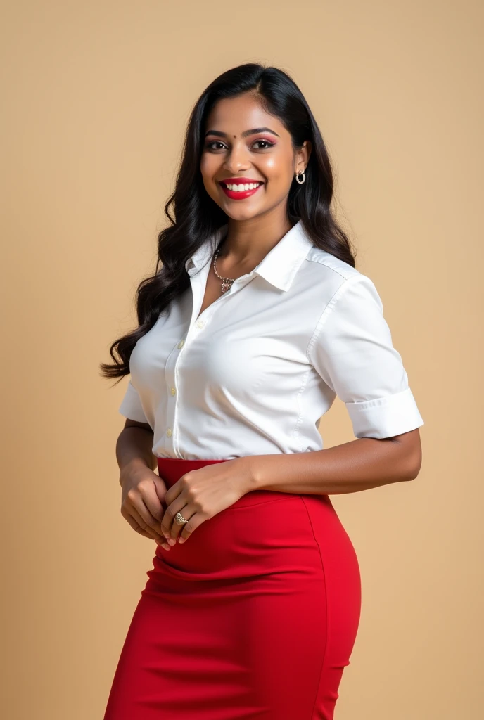 Indian  chubby 20 year old  airhostess institute same pic with short skirt