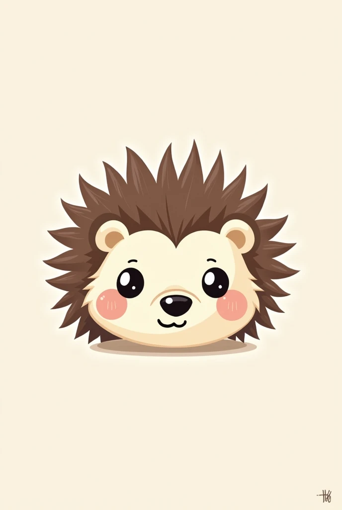 Sketch hedgehog head logo