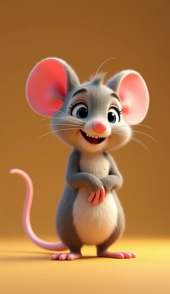 a cute mice, um personagem animado, Caractere estilizado, animation style rendering, 3D estilizado, Arnold Maya render, 3 d render stylized, toon render keyshot, Personagem 3D, Personagem 3D, 3d rendering stylized, 3d character render, personagem de desenho animado, Personagem