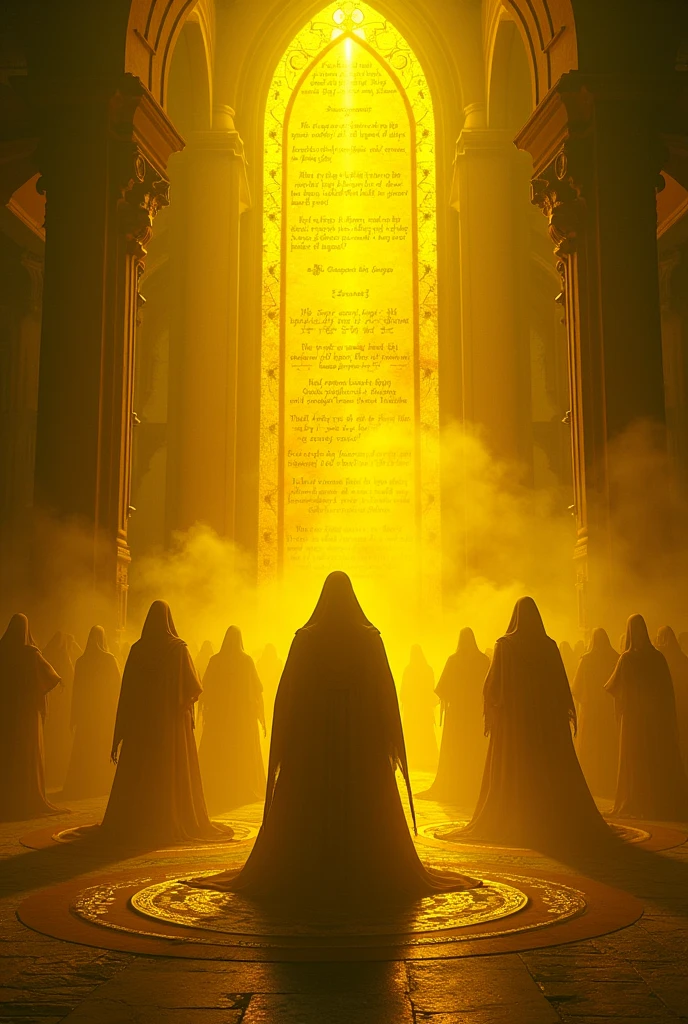 Yellow theme with rituals language background image