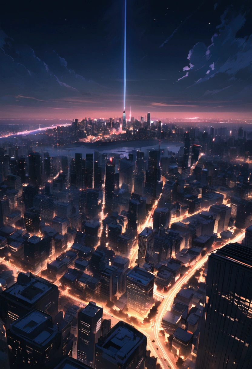 New York City, night, landscape
