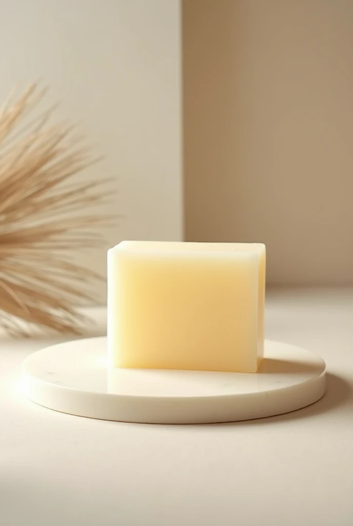 1 KG glycerine soap base bar on tabel which is in studio 
