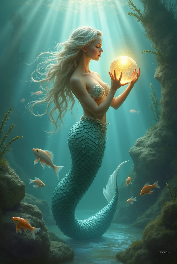 Chemo holding a mermaid