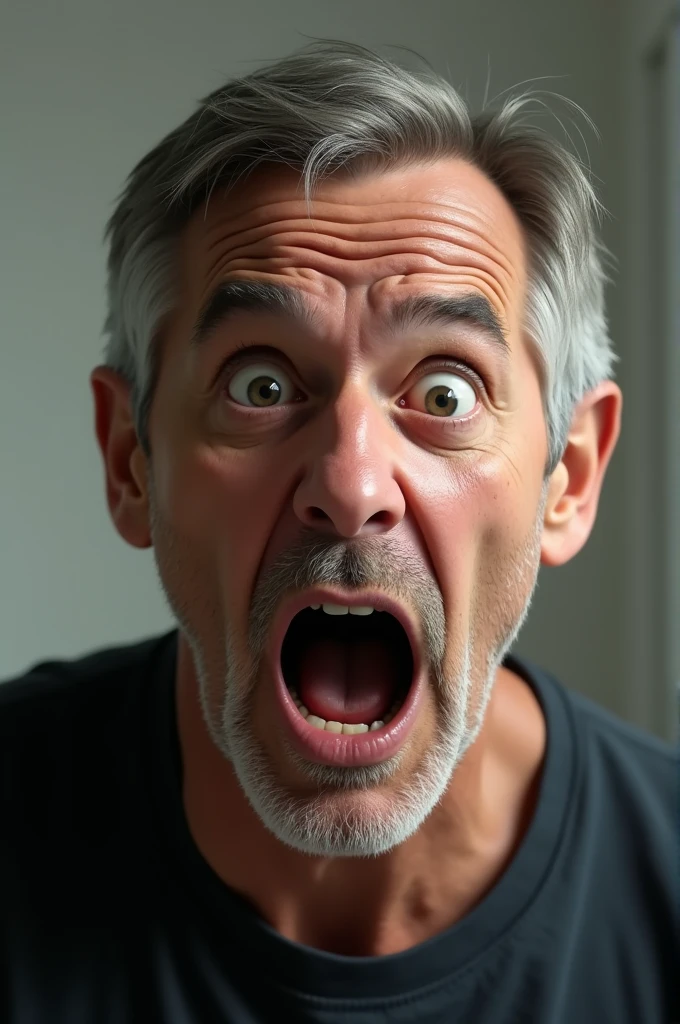 Create the men shocking face