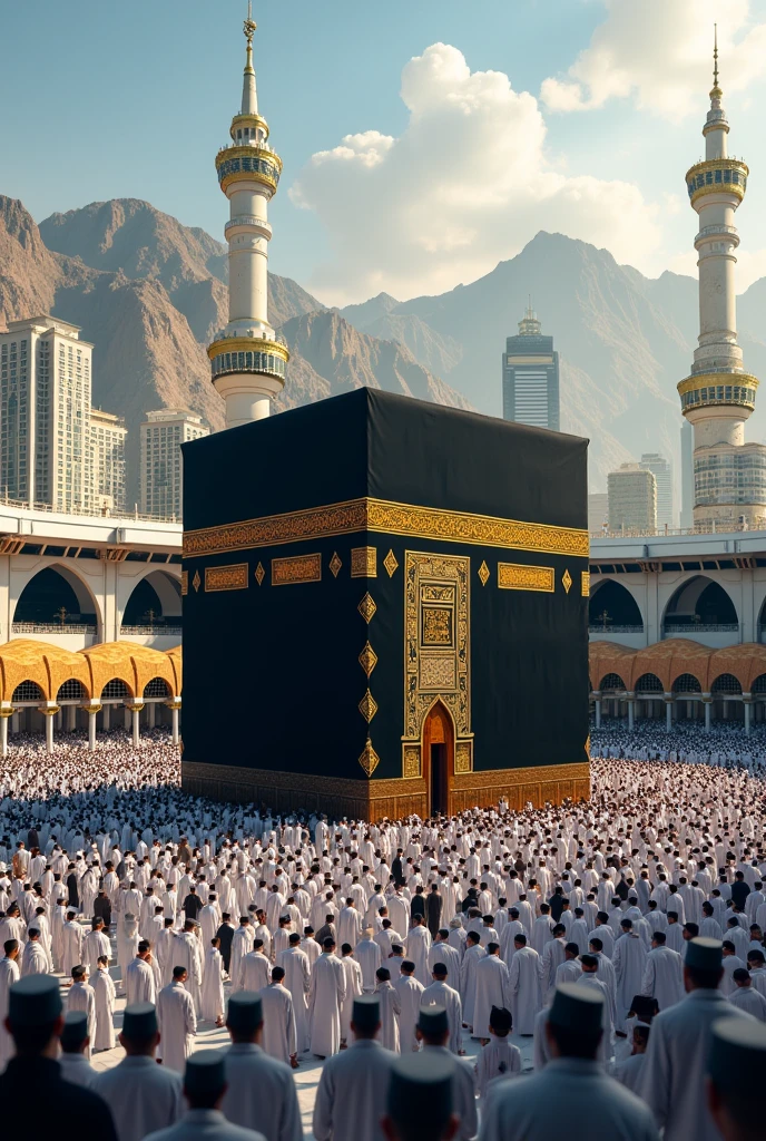 The beautiful Mecca with its Kaaba