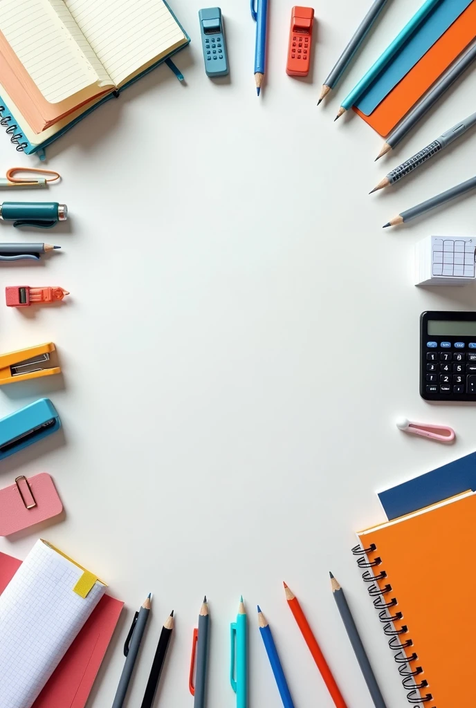 A sales page for a website selling office supplies and consumables, with a clean and professional interface. The image should show several office products highlighted, including:
paper (A4, playing card, recycled paper)
pens (ballpoint pens, frost, Bookmarks)
Pencils and erasers Staplers and staples Folders and organizers Clips and rubber bands Calculators Notebooks and diaries Labels and stickers