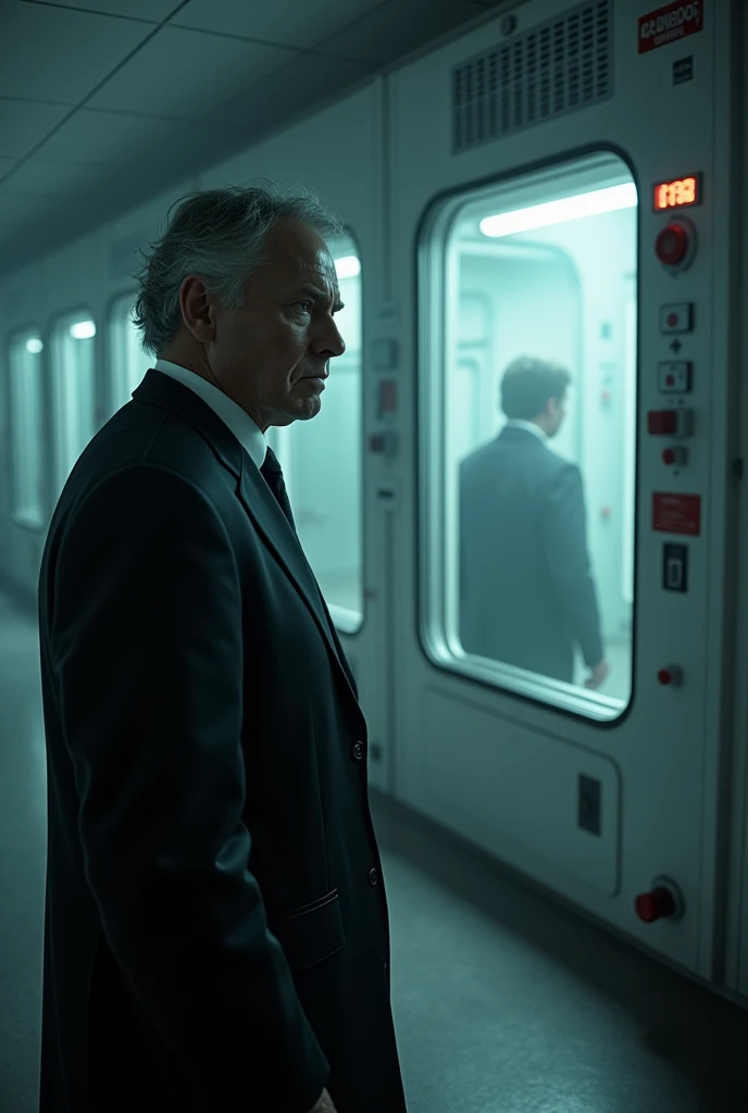 Evil Six doctor look one person experiment thought the windows
