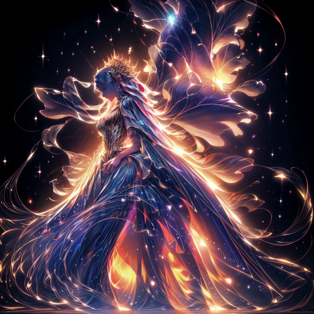 (Tiamat, Mesopotamian goddess of water, in the foreground, wearing a sexy white veil outfit and wearing gold jewelry, accompanied by her white and blue scaled dragon with red eyes in the background, best quality,4k,8k,highres,masterpiece:1.2),ultra-detailed,(realistic,photorealistic,photo-realistic:1.37),intricate details,hyper realistic,cinematic lighting,dramatic composition,vibrant colors,fantasy,mythological,digital painting