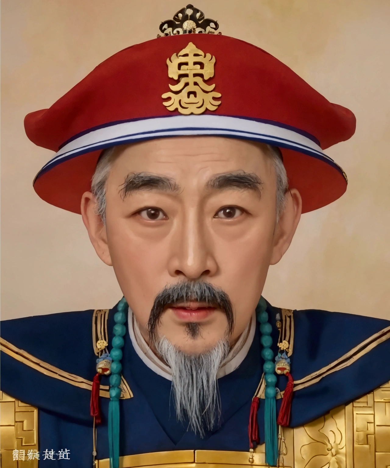Emperors of the Qing Dynasty，Kangxi，Realism，Real person photos，Realism摄影，50 years old，Real Portrait Photography，Film and television dramas