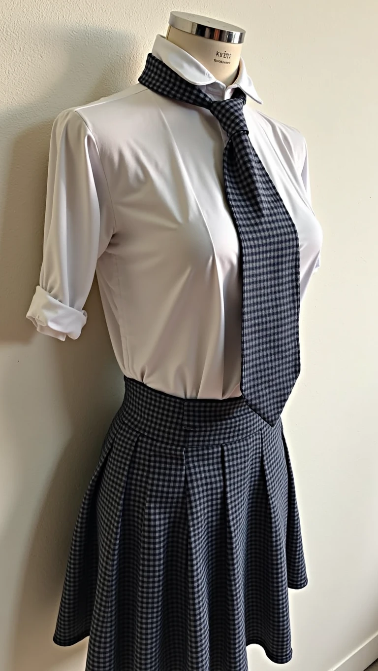 Open-chested school uniform、bra