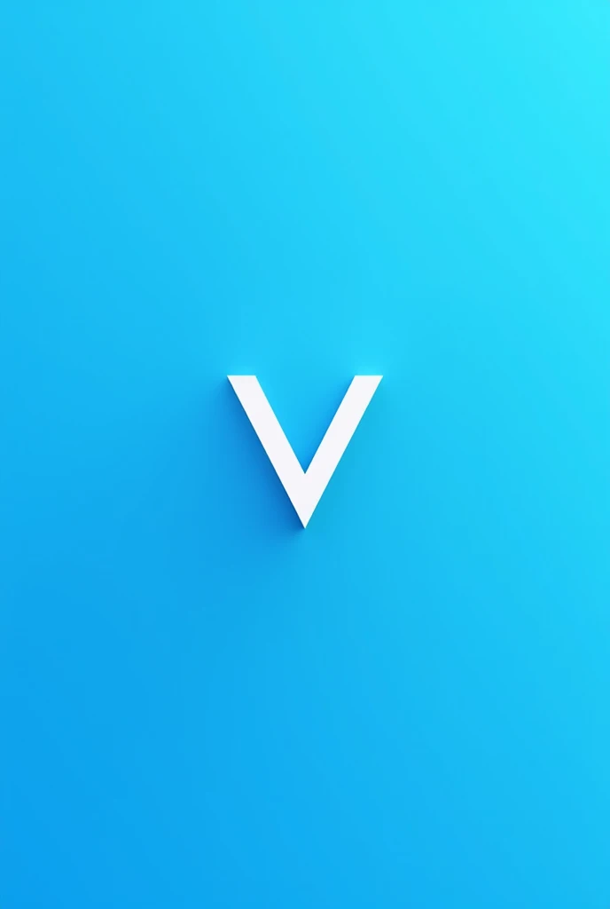 create a logo design of the letters V and C with a Sky Blue Background