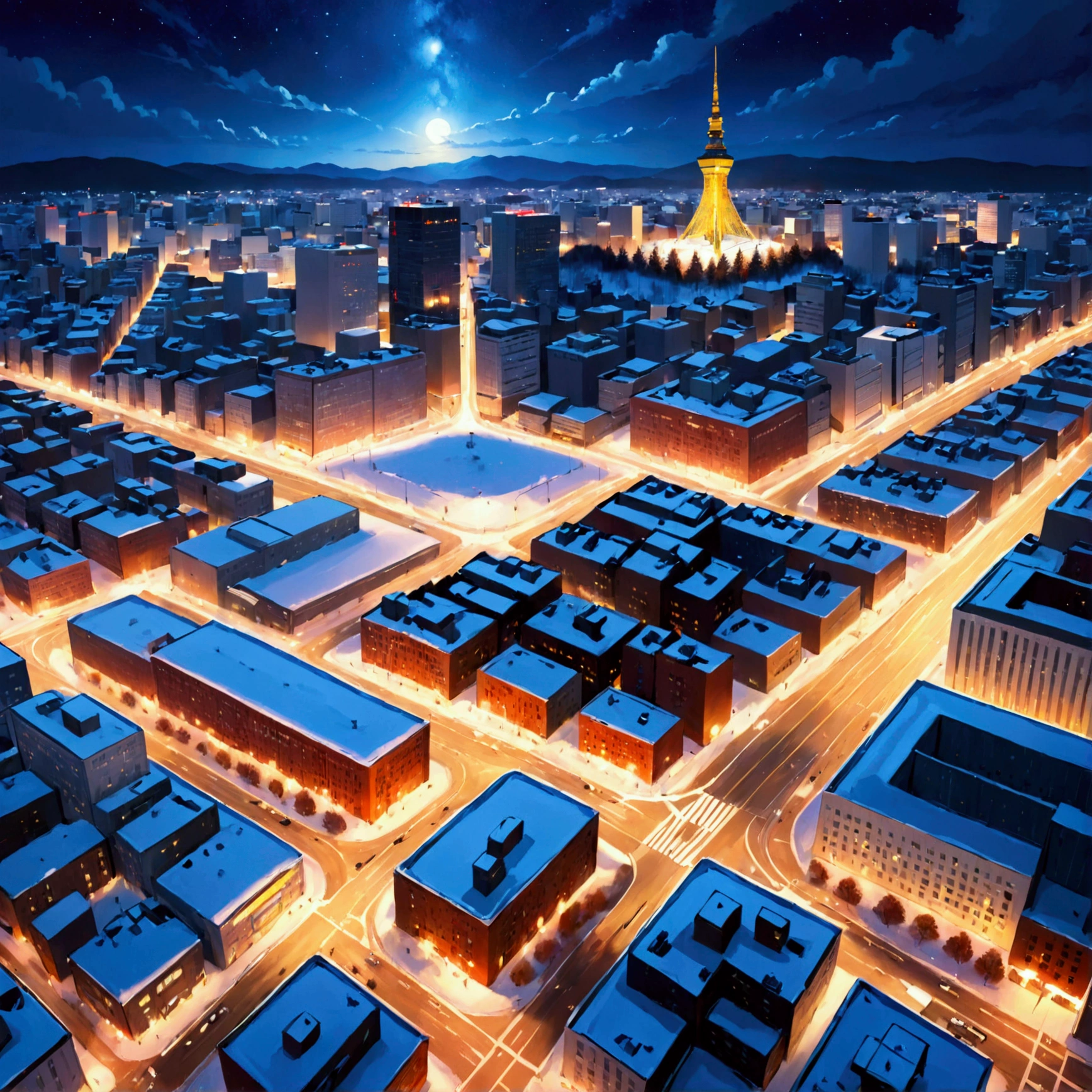City Sapporo Night View,
