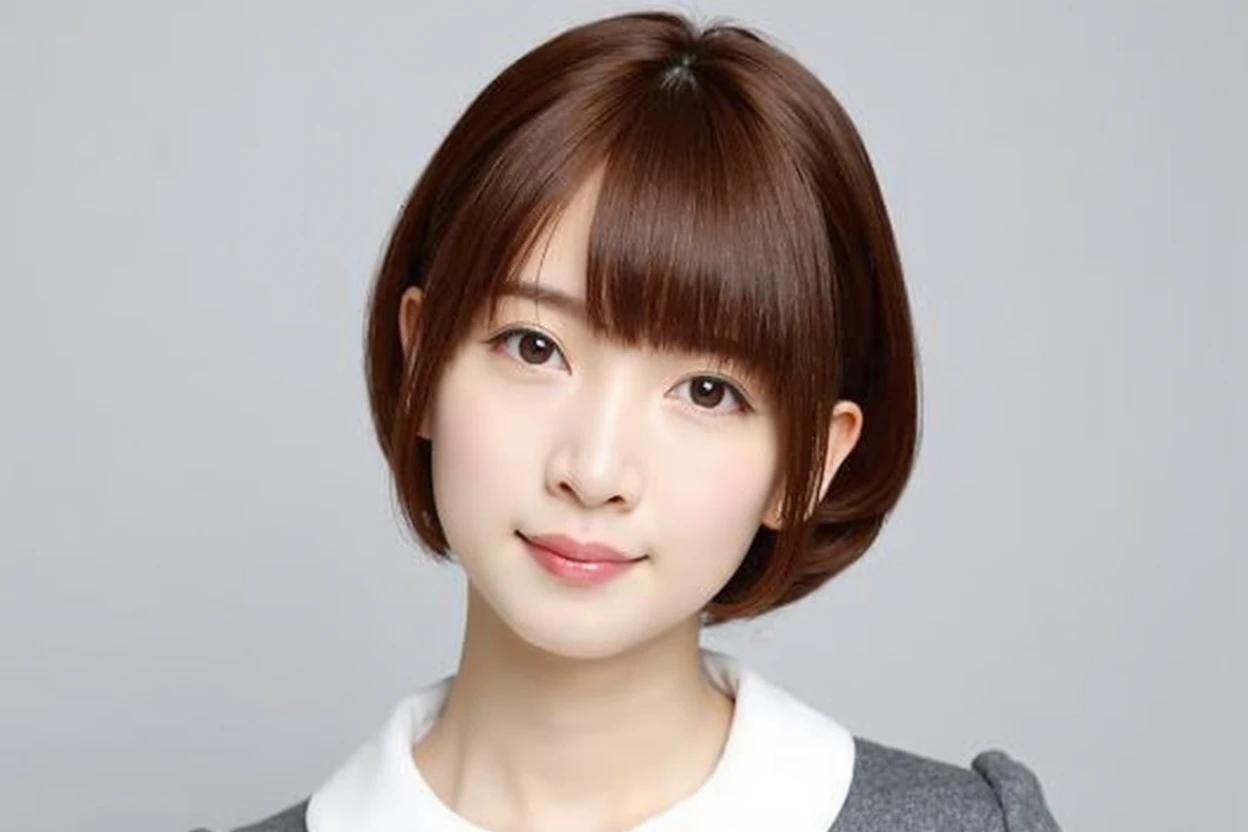 A japanese girl in santa claus costume, smile,beautiful detailed eyes, droppy eyes,beautiful detailed lips, extremely detailed face and hair, long eyelashes, intricate detailed fabric textures, santa hat, christmas lights, snowy winter background, (best quality,4k,8k,highres,masterpiece:1.5),ultra-detailed,(realistic,photorealistic,photo-realistic:2.0),vibrant colors,cinematic lighting,soft bokeh