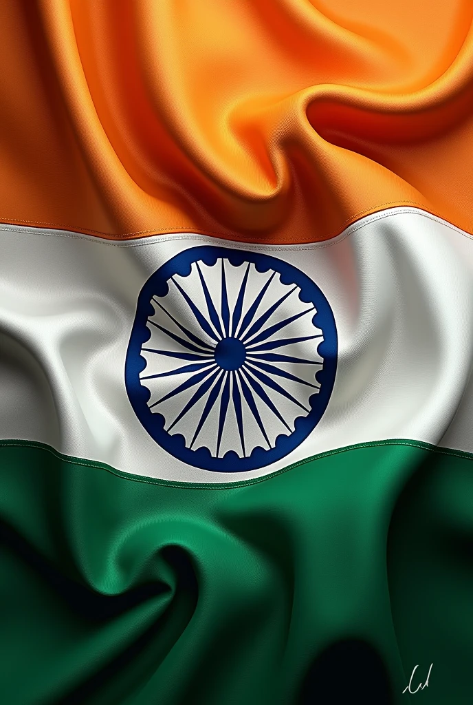 Ali's name emblazoned with the Indian flag 