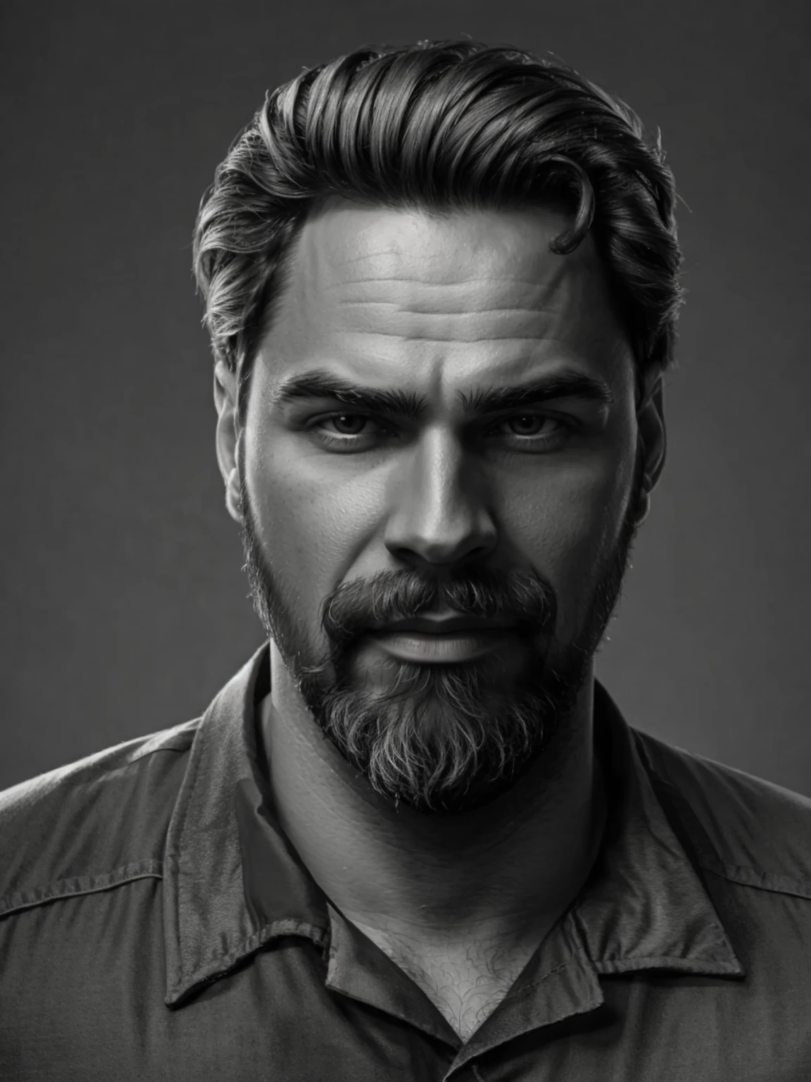 man, hair, Realism, portrait