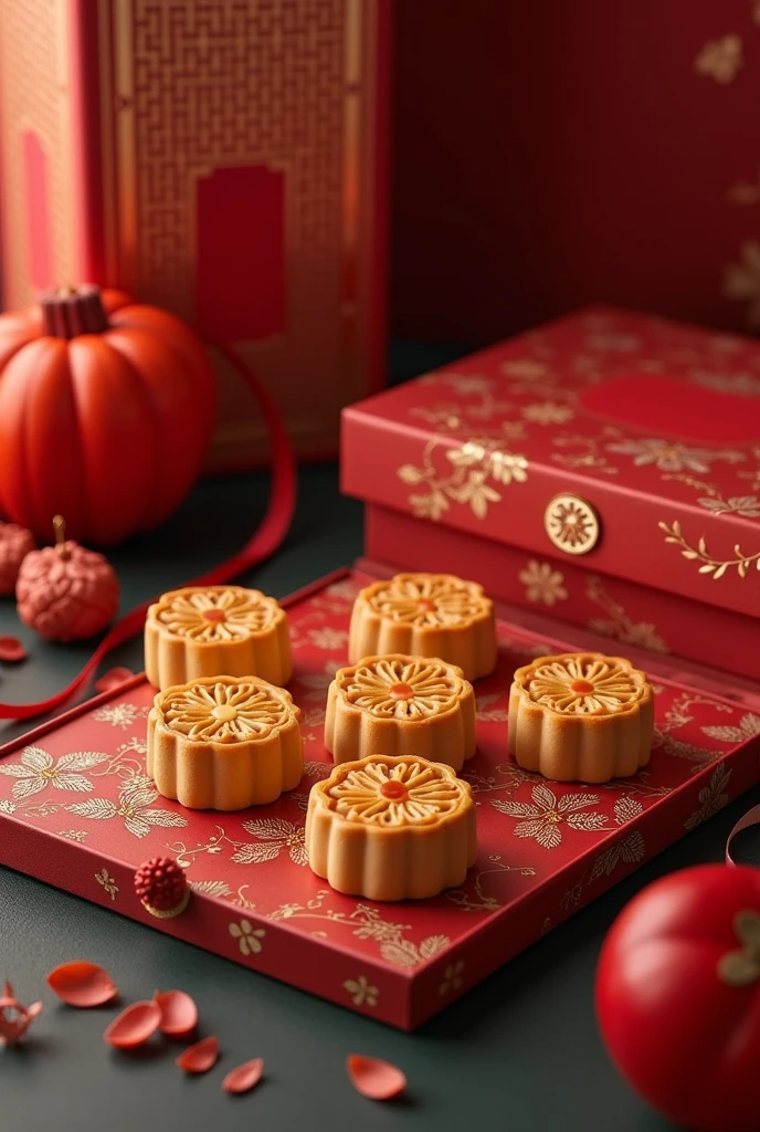 Five kernel mooncakes，Beautiful packaging