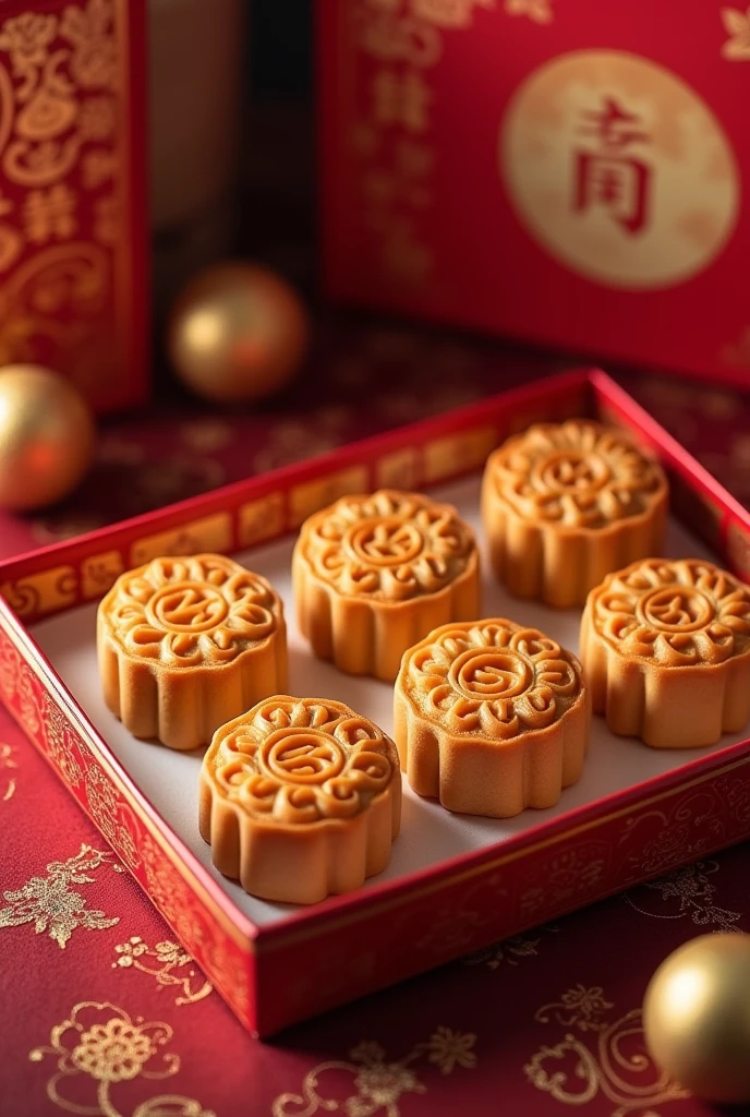 Five kernel mooncakes,Beautiful packaging