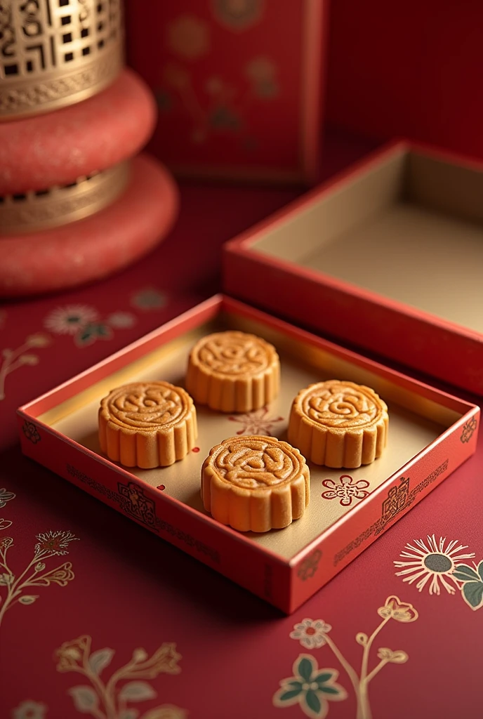 Five kernel mooncakes,Beautiful packaging