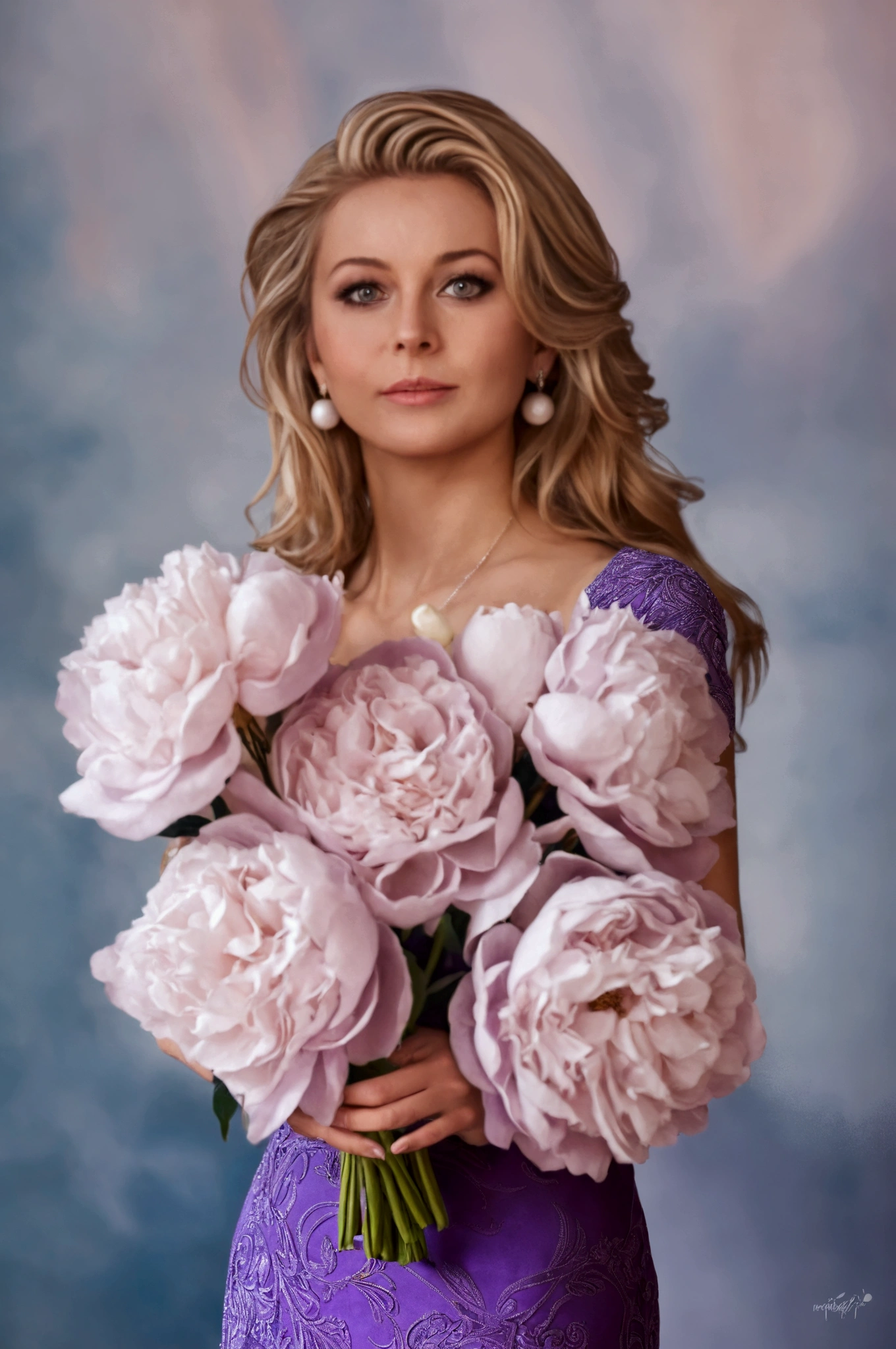 Purple dress for women
