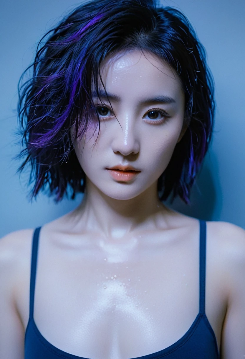 (Browsing Caution:1,4),Mix 4, (8k, RAWphotograph, Highest quality, Tabletop: 1.45), (Realistic, Realistic: 1.37),illumination, night, プロのillumination, photographn mapping, Radio City, Physically Based Rendering, Gradient Brunette, 高品質のphotograph, High resolution, 1080P, (Detailed facial depiction), (Detailed description of the hand), (Delicate CG), Extreme light and shadow, Rich details, (Detailed facial features), (Highest quality), Look in front of you, Highly detailed face, Highly detailed lips,  超High resolution, (truth: 1.4), photograph, 1 Girl, [(sad)],  , Thin limbs, movie, Cool pose, I Cup, Highest qualityな完璧なボディ, photographのような, (1 Girl: 1.3), Perfect balance, (Huge, Perfect breasts, Areola),(Realistic, Realistic:1.37),One Girl, Cowboy Shot,Professional Lighting, Photon Mapping, Radio City, RAWphotograph、(Realistic:1.4)、Octane Rendering、Complex 3D rendering with ultra-detail, Studio Soft Light, Rim Light, Crisp details, Super detailed, Realistic skin texture, detailed aspects, Beautiful details in the eyes, Highly detailed CG Unity 16k wallpaper, Compensate, (Detailed Background:1.2),Highest quality, 超High resolution, Tabletop, One Girl, One Girl,alone, Upper Body,Show Viewer, White Background, Bobcut, short hair, Multicolored Hair, Compensate , Lips parted, Black Lips, eyeliner, Gothic, Goth Girl,((Pixie Cut:1.4)),(((Completely naked))),(((nsfw))),((Small breasts:1.2)),((Some of her hair is emerald blue in color.:1.4) ,(((nsfw))),
