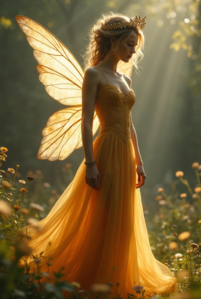 Fairy with see through dress