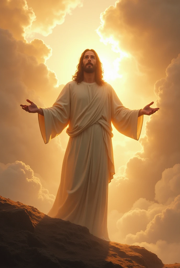 Create an image based on what Jesus said “do not fear for I am with you”