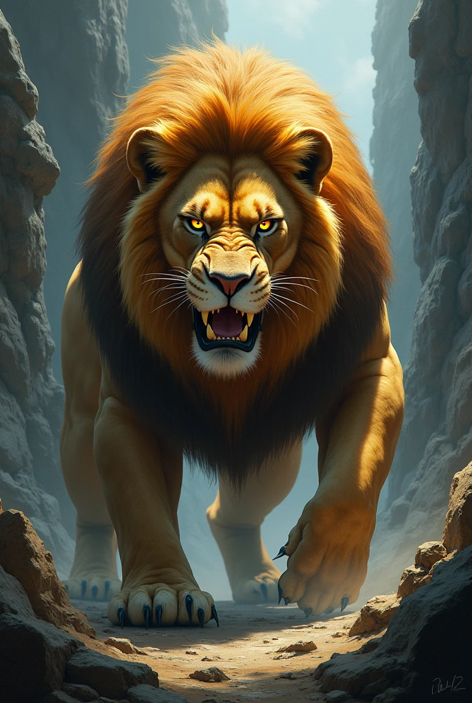 but the lion asked when he got angry and said where should he go?