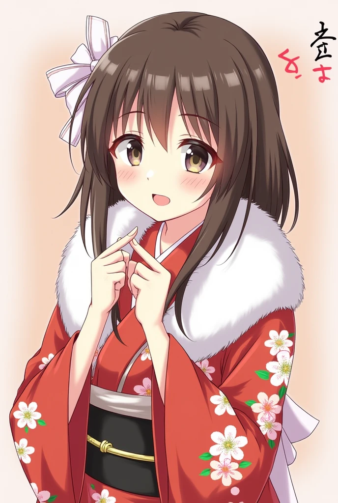 Japanese Girls，1 Girl，19 years old，big eyes，kimono，3d，