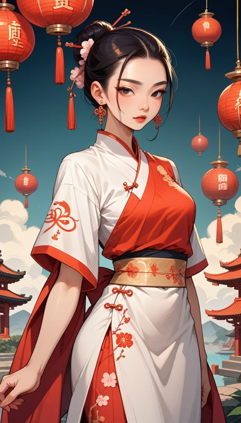 High-end feeling, with the quiet background of Chinese oriental culture