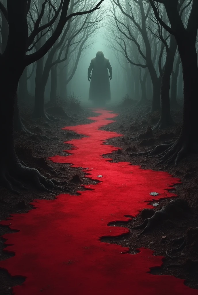 Scary corrupted red carpet