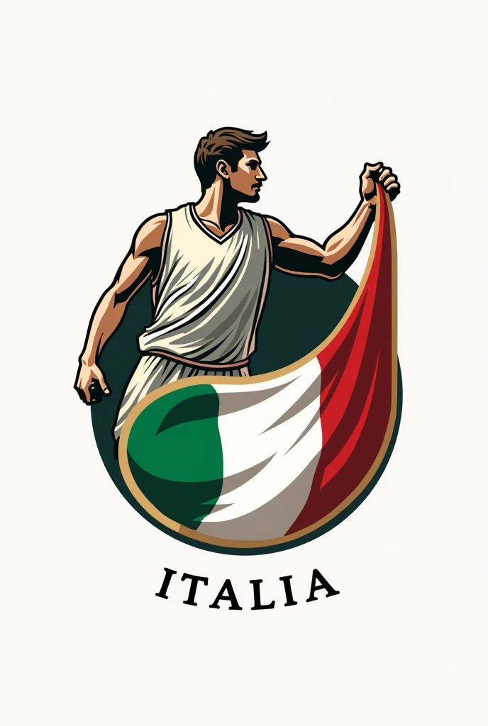 Un logo pour un championnat italien qui met en valeur l'italie