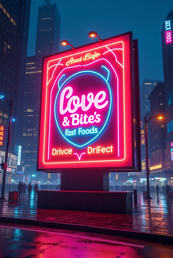 Billboard 
Love &  Bite's  Fast foods
