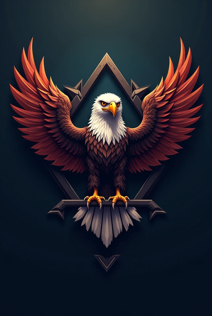 Help create a military logo for the game arena break out with an eagle theme.