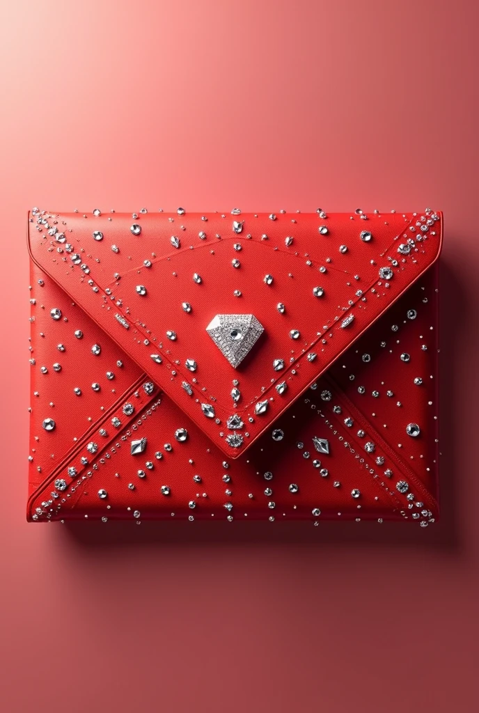 Diamond-studded red envelope