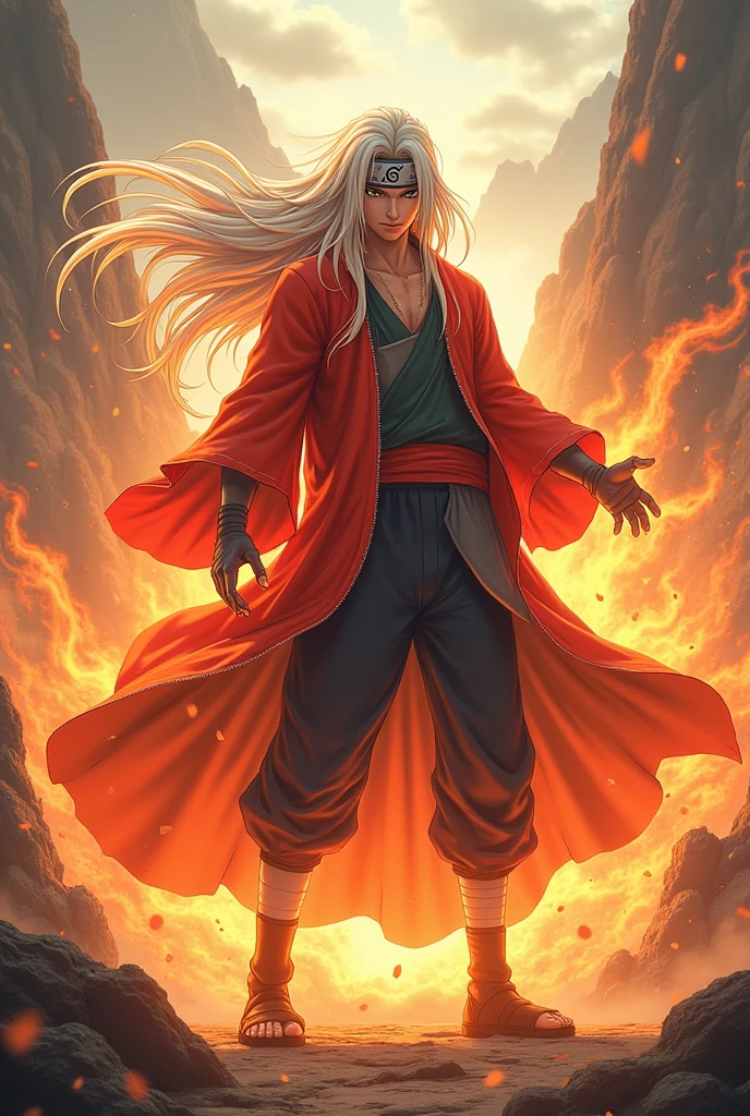 Jiraiya in Nine Tails Chakra Mode