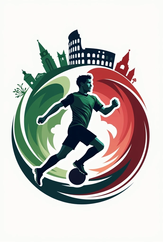 Un logo pour un championnat de football italien qui met en valeur l'italie