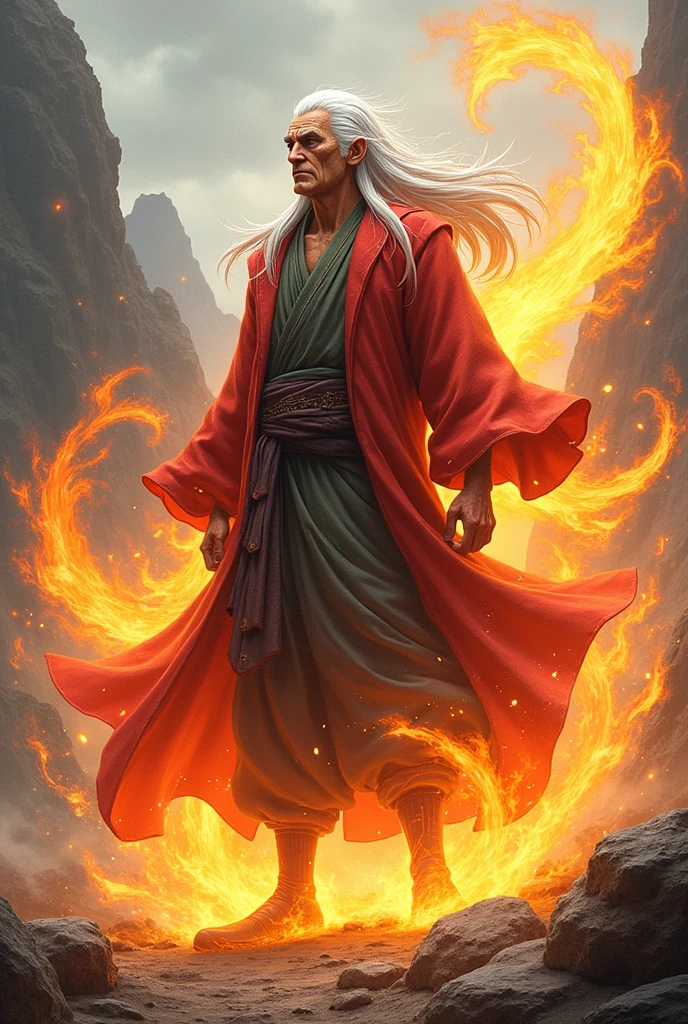 Old Jiraiya in Nine Tails Chakra Mode