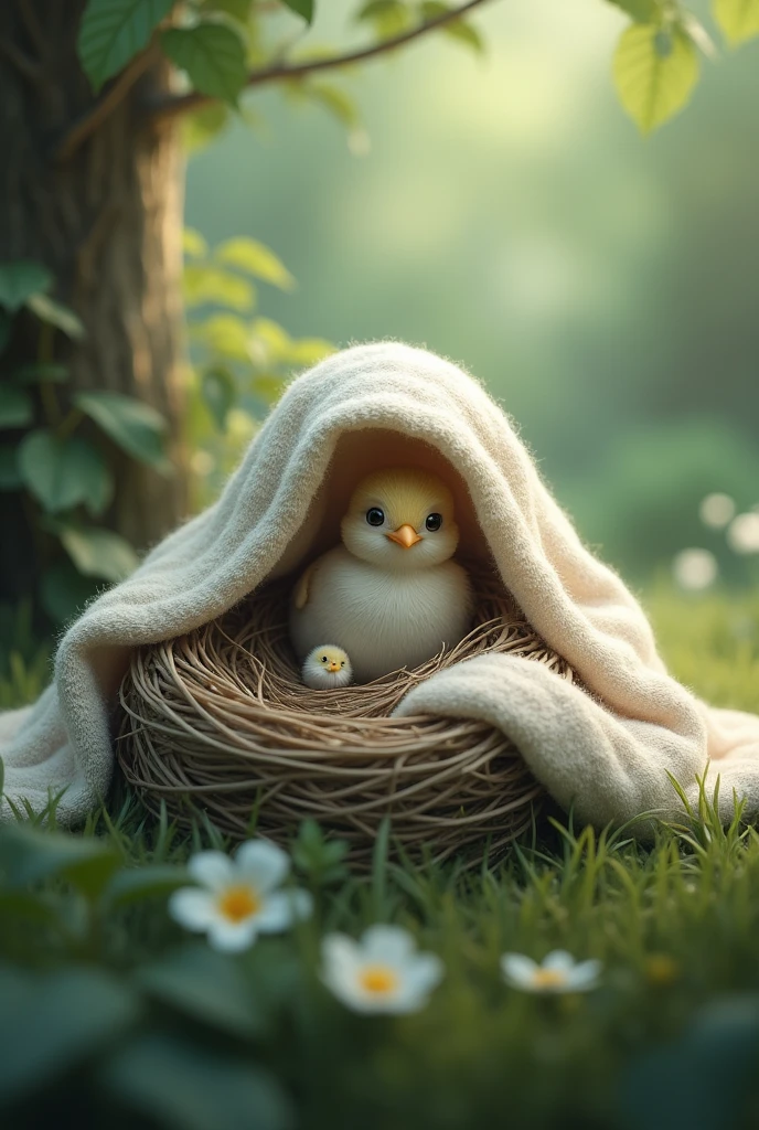 Blanker over a nest 