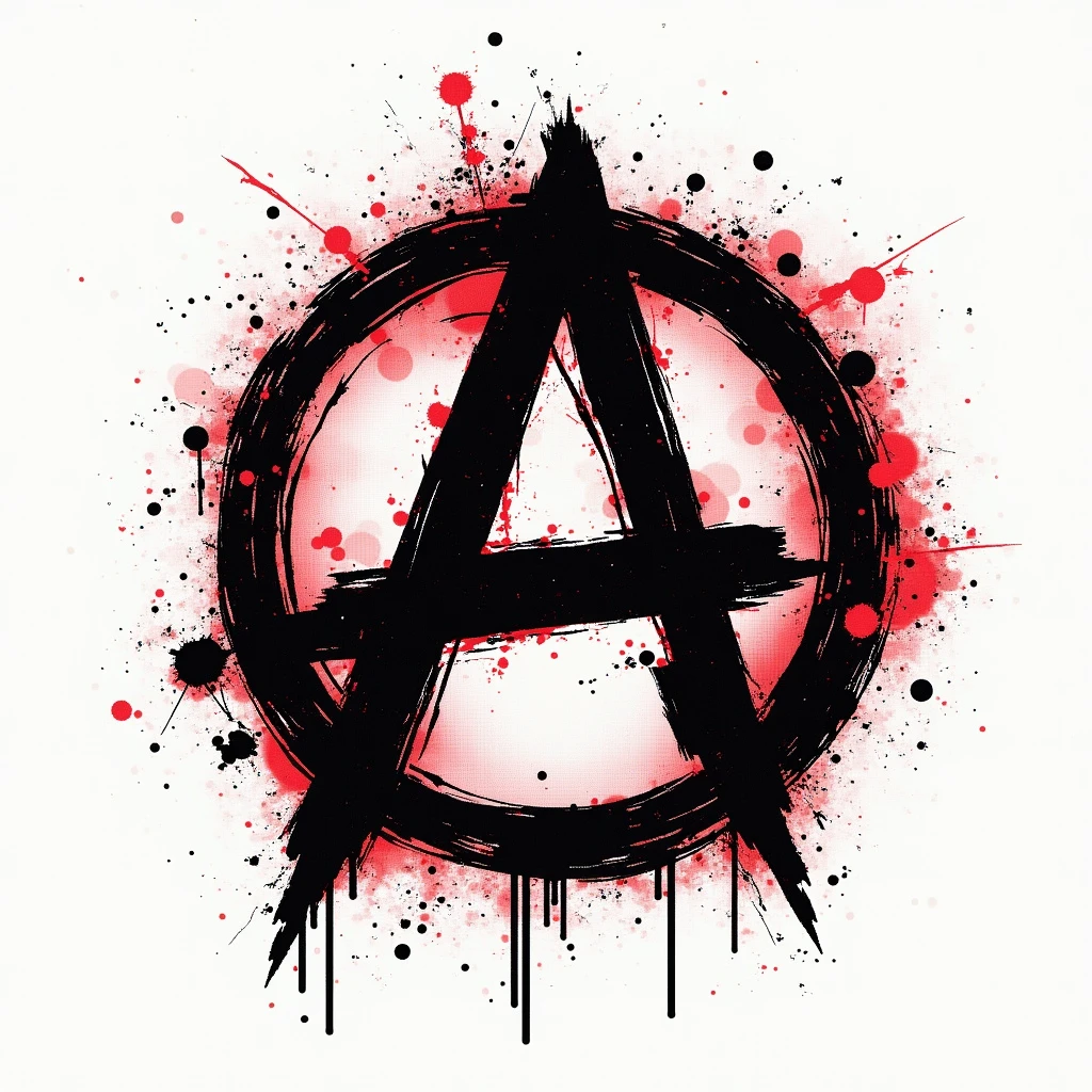 Main Prompt:
Design a stunning punk logo featuring a large black letter "i" at the center of the composition, ensuring it is clearly visible against the backdrop of an anarchy symbol (A in a circle). Use a rough, stencil-like font for the text. The color scheme should include black and red on a dirty white background. Surround the central elements with glitches, pixel errors, and code snippets to enhance the rebellious and chaotic style. Incorporate a handmade aesthetic with chiaroscuro effects to add depth and texture, creating a visually striking and edgy logo that embodies the spirit of punk culture.

Negative Prompt:
Avoid using a clean or polished font; ensure the stencil-like style remains rough and gritty. Do not incorporate bright or pastel colors; stick to the specified black, red, and dirty white palette. Ensure that the anarchy symbol is clearly defined and does not blend into the background, allowing the "i" to stand out prominently. Avoid excessive detail that may clutter the design; maintain a focus on the central "i" and anarchy symbol while ensuring the glitches and code snippets enhance rather than overwhelm the composition.