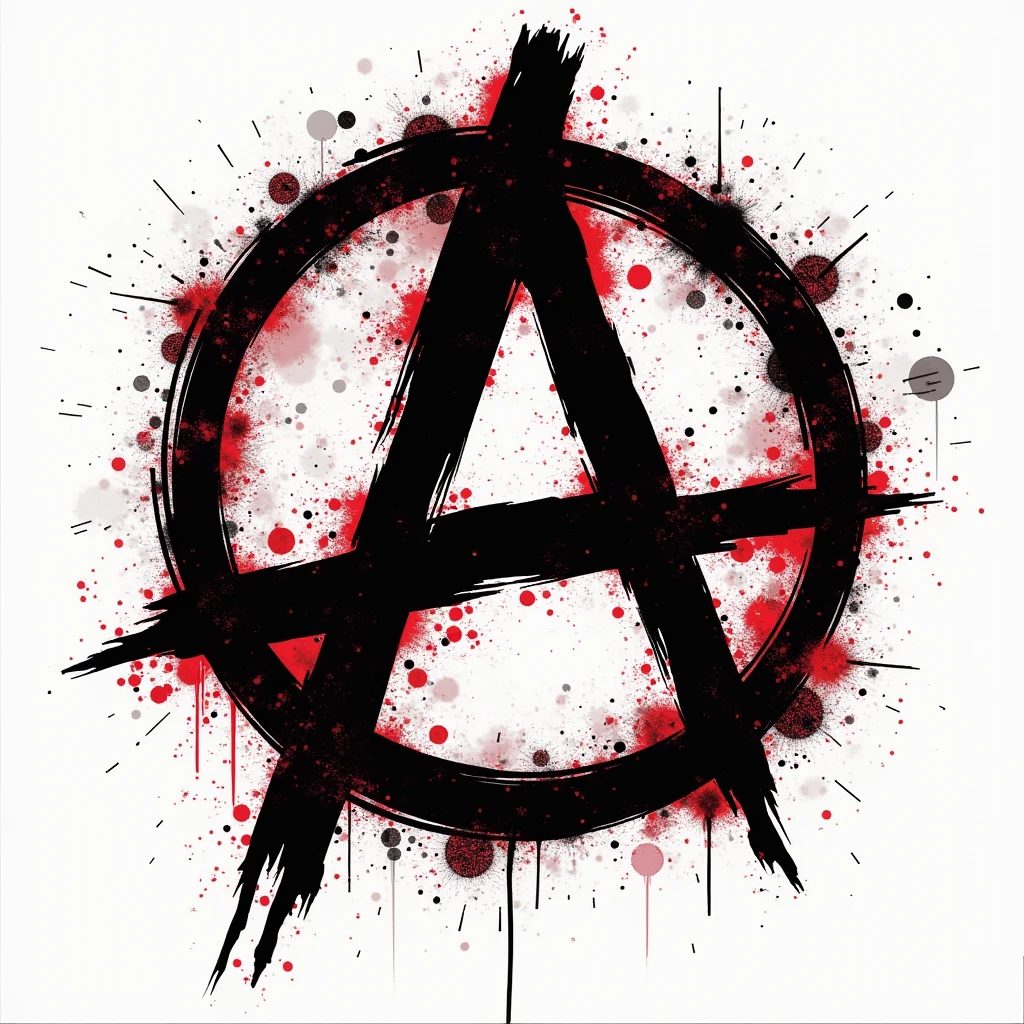 Main Prompt:
Design a stunning punk logo featuring a large black letter "i" at the center of the composition, ensuring it is clearly visible against the backdrop of an anarchy symbol (A in a circle). Use a rough, stencil-like font for the text. The color scheme should include black and red on a dirty white background. Surround the central elements with glitches, pixel errors, and code snippets to enhance the rebellious and chaotic style. Incorporate a handmade aesthetic with chiaroscuro effects to add depth and texture, creating a visually striking and edgy logo that embodies the spirit of punk culture.

Negative Prompt:
Avoid using a clean or polished font; ensure the stencil-like style remains rough and gritty. Do not incorporate bright or pastel colors; stick to the specified black, red, and dirty white palette. Ensure that the anarchy symbol is clearly defined and does not blend into the background, allowing the "i" to stand out prominently. Avoid excessive detail that may clutter the design; maintain a focus on the central "i" and anarchy symbol while ensuring the glitches and code snippets enhance rather than overwhelm the composition.