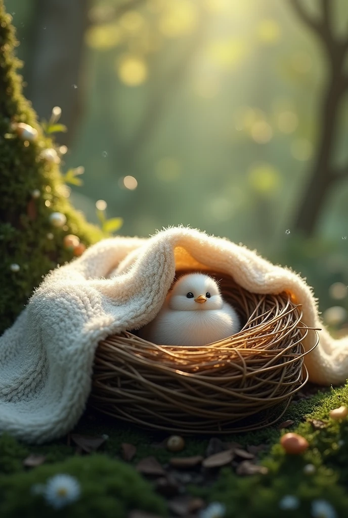 Blanker over a nest