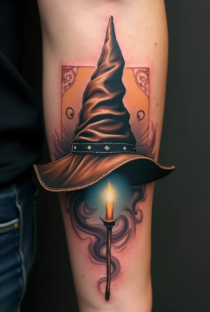 Harry potter sorting hat tattoo