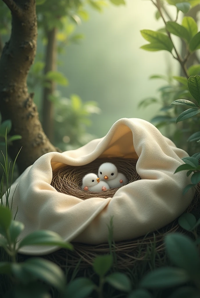 Blanker over a nest