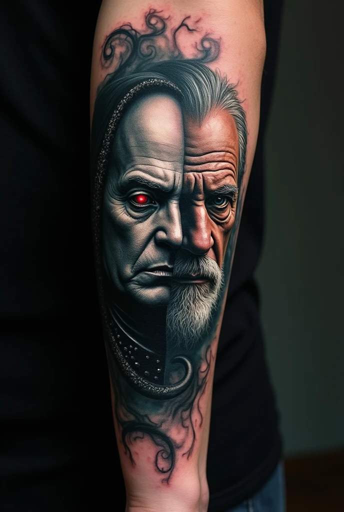 Harry potter arm tattoo voldemort dumbledore