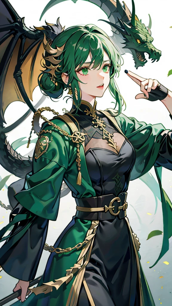 dark green dragon
