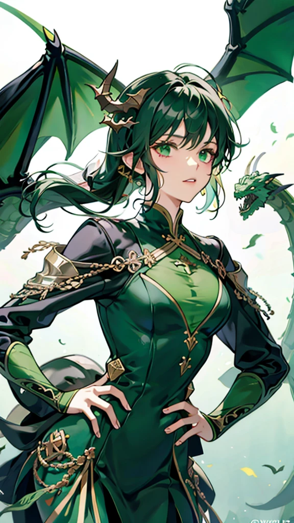 dark green dragon